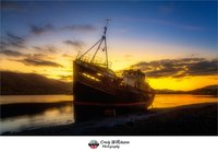 Sunset At Corpach Boat Wreck