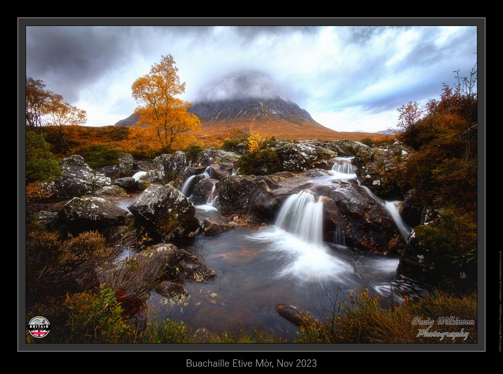 Etive Mor Waterfall